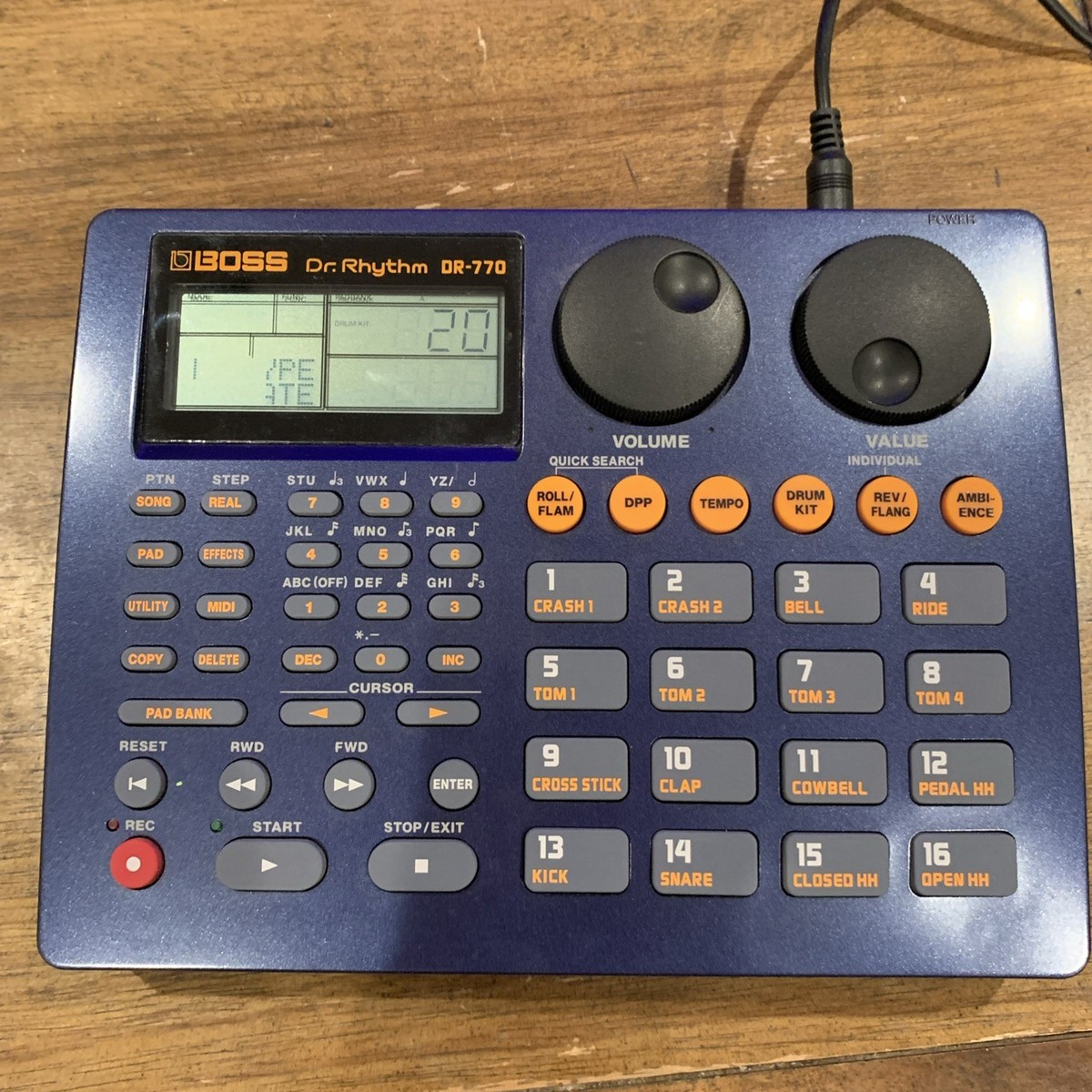 BOSS ボスDr.Rhythm DR-770 激レア アダプター付き BOSS ボスDr.Rhythm DR-770 激レア アダプター付き BOSS ボスDr.Rhythm