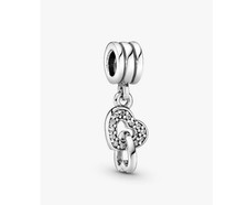 Pandora 791242cz Charm Pendente Cuori intrecciati Argento