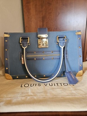 Louis Vuitton Blue Suhali Leather Le Fabuleux Bag