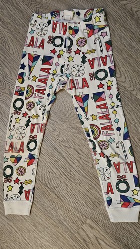 HANNA ANDERSSON PJ set 2 Pair Lot Fa La La La La Holiday Christmas Sz 5 110 Twin - Picture 7 of 9