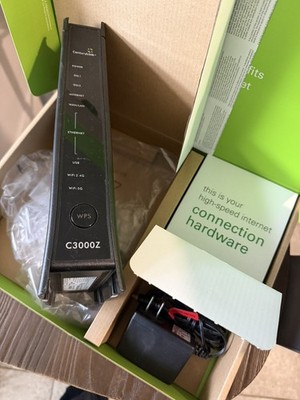 CenturyLink ZyXEL C3000Z DSL Modem Wireless Router w/ AC Adapter