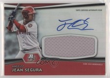 2012 Bowman Platinum Auto Jumbo Relics Jean Segura #AJR-JS Auto 8k4