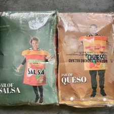 Queso & Salsa Jar Couples Halloween Costume Funny Taco Party Mexican Food Suits