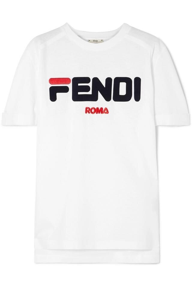 数量は多い  White Mania ROMA Collaboration Fila x Fendi Oversized T Logo トップス