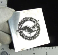 Vintage 1960s Ultra-Rare Pratt & Whitney Aircraft Eagle 304 SS Deep Etching 3"