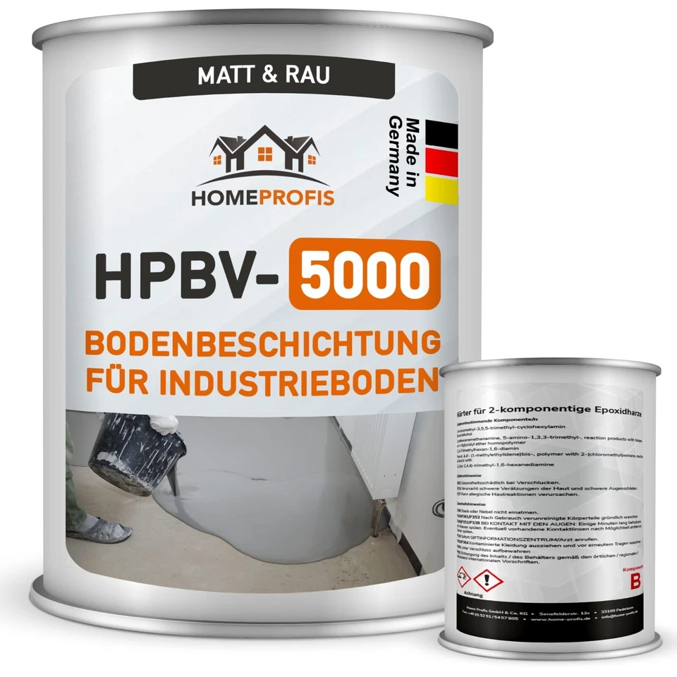 HOME PROFIS ✳️ 17,98€/kg HPBV-5000 Verlaufsbeschichtung (matt) Epoxidharz Bodenbeschichtung
