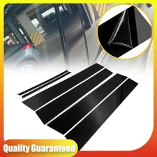 6X Car Door Window Pillar Post Cover Trims Black For 2009-2013 Toyota Corolla