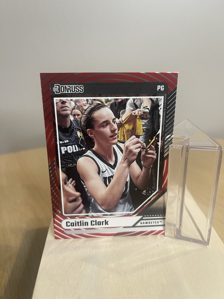 2024 Panini Caitlin Clark Collection Caitlin Clark Red Target Parallel #7