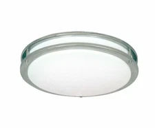 Sunpark Ceiling Fixture Satin Nickel Energy Star Flushmount