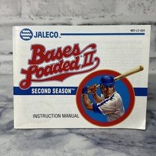 Bases Loaded II 2 Second Season Instruction Manual Paperwork Nintendo NES Jaleco