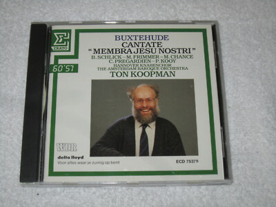 TON KOOPMAN - BUXTEHUDE CANTATE ''MEMBRA JESU NOSTRI'' (ERATO CD)