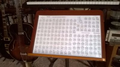 GUITAR CHORD POSTER, 11x17 Laminated,Chords for Rock, Pop, Jazz and Songwriting