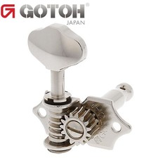 NEW Gotoh SE770-06M OPEN-GEAR Tuning Keys L3 R3 w/ screws 3x3 Tuners - NICKEL