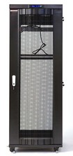 22U Server Rack Data Cabinet It Network Enclosure MESH DOORS - LCD Screen - PDU