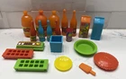 Vintage Barbie Fridge Food & Drinks Accessories Milk Soda Eggs Ice 20 Piece