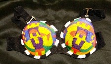 Rare Unique ELLIE FERNALD BEADED ART BRA Seattle Artist Fashion Design