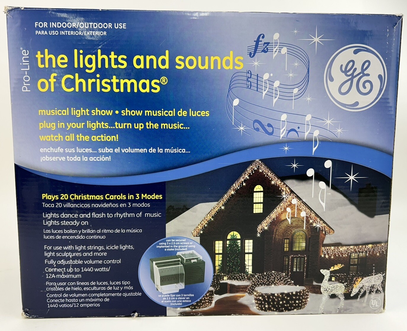 GE ProLine The Light and Sounds of Christmas Indoor/Outdoor Christmas