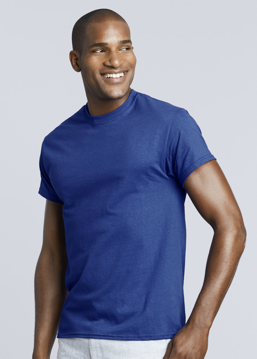 Gildan T-shirt In Cotone Ultra Cotton, Modello G2000, T-shirt Uomo, Blu (Navy), S (Pacco da 3