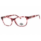 Harley Davidson Women's Eyeglasses Bordeaux/Other Acetate Cat Eye HD0574 071