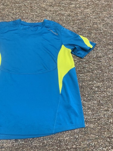 Brooks Running Reflective Athletic Gym T Shirt Mens Small (?) Blue - Picture 3 of 11