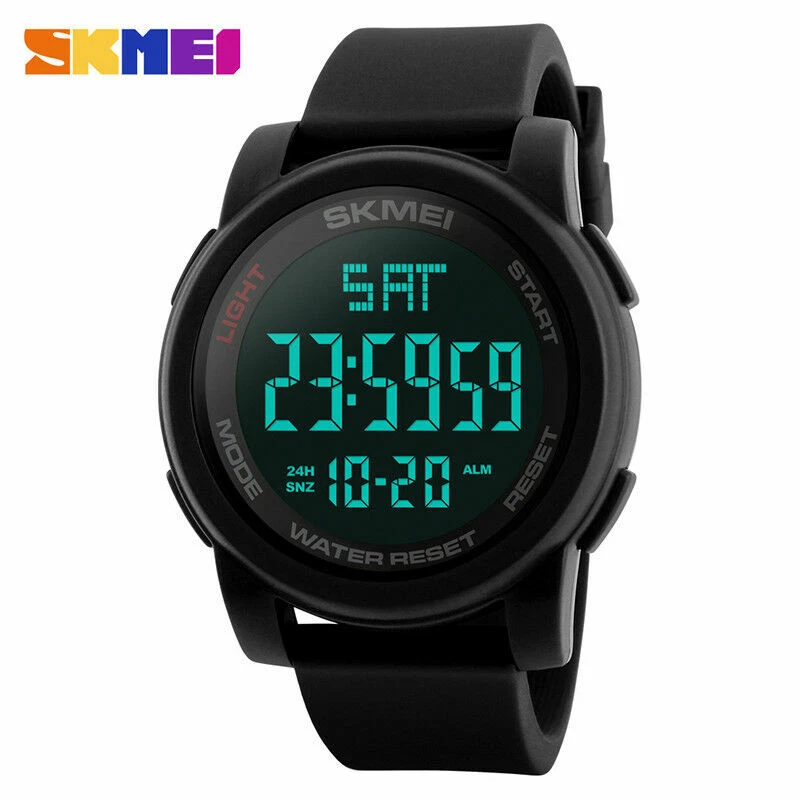 SKMEI Digital Sports Watch Mens 50M Waterproof Resistant Casual Military 1257 - image 4 of 4