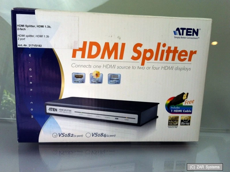 Aten VS182 VS 182 2 fach HDMI Vervielfacher Splitter eBay