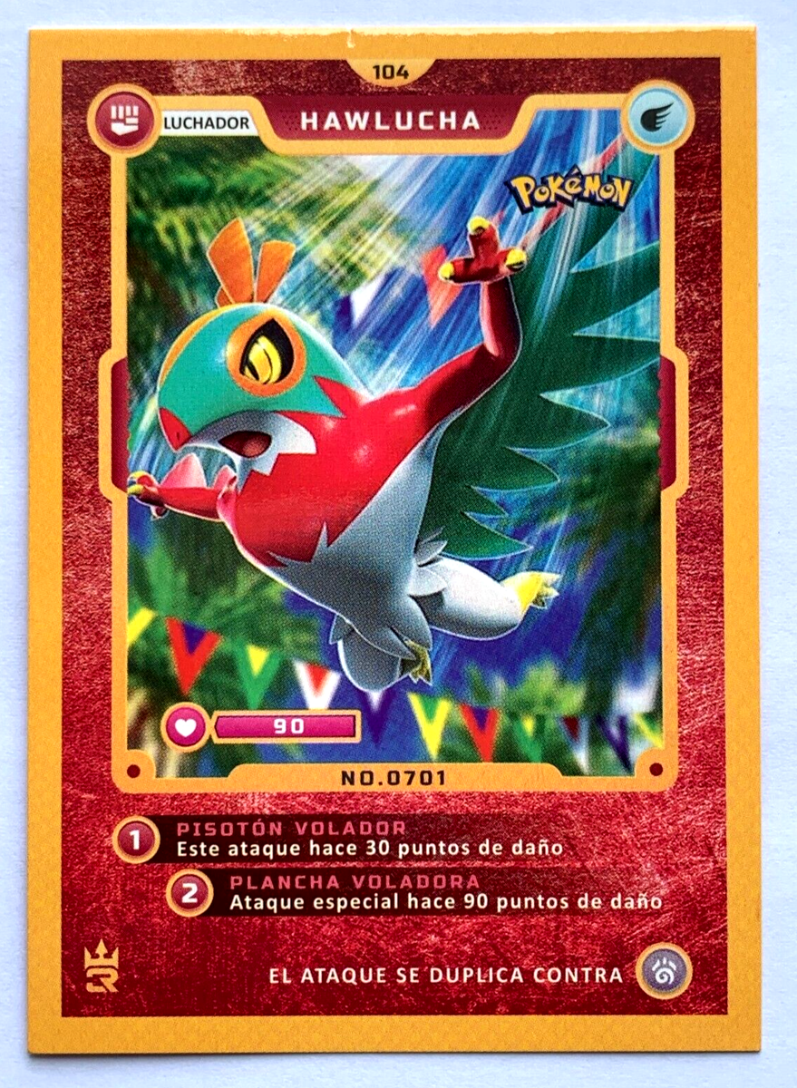 CARD POKEMON MASTER JOURNEYS 3R #104 HAWLUCHA 2023 PERU