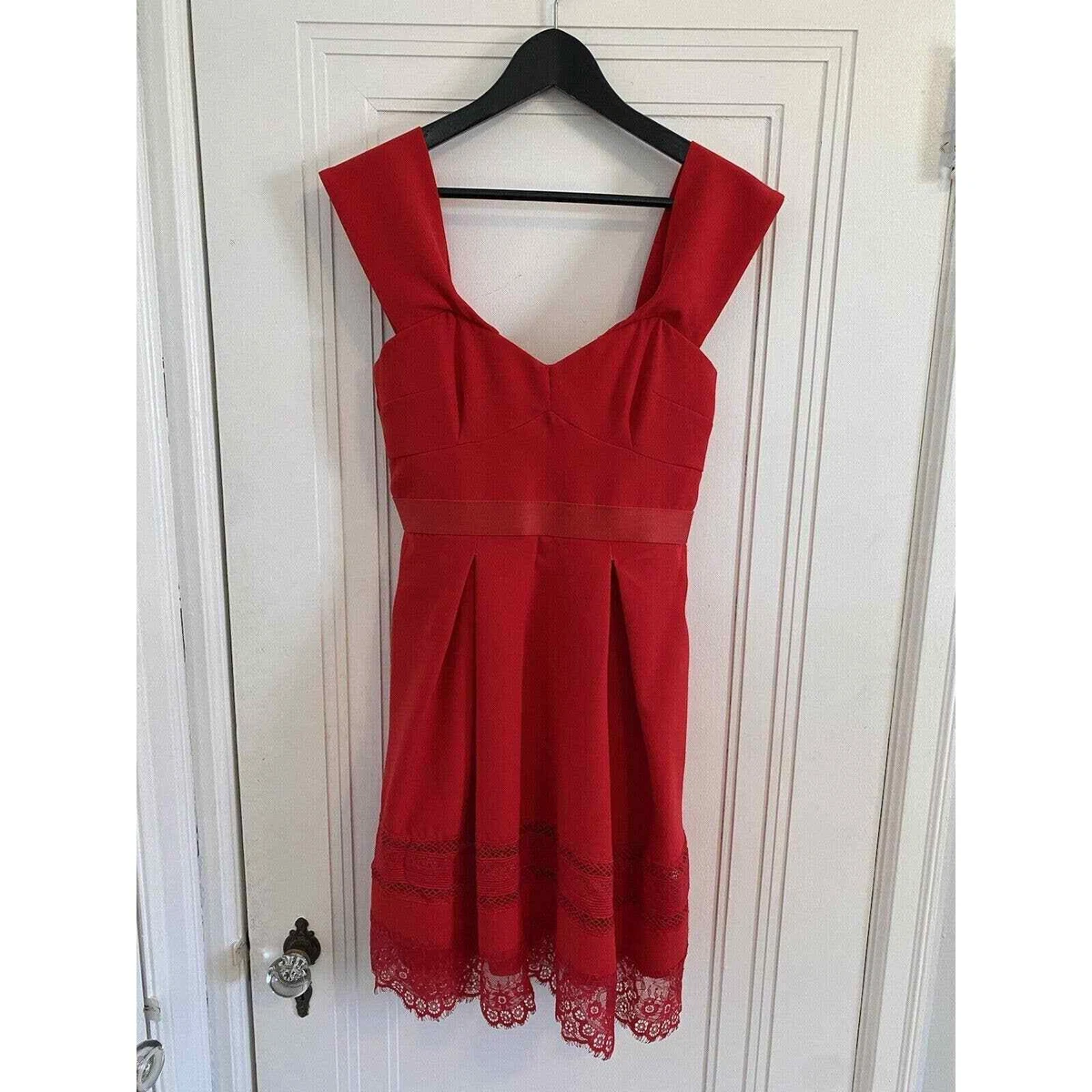Francesca s Red Dress Size Small eBay