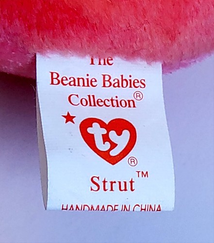 TY Beanie Baby Original STRUT El Gallo con Etiqueta Retirado 1996 - Imagen 6 de 7