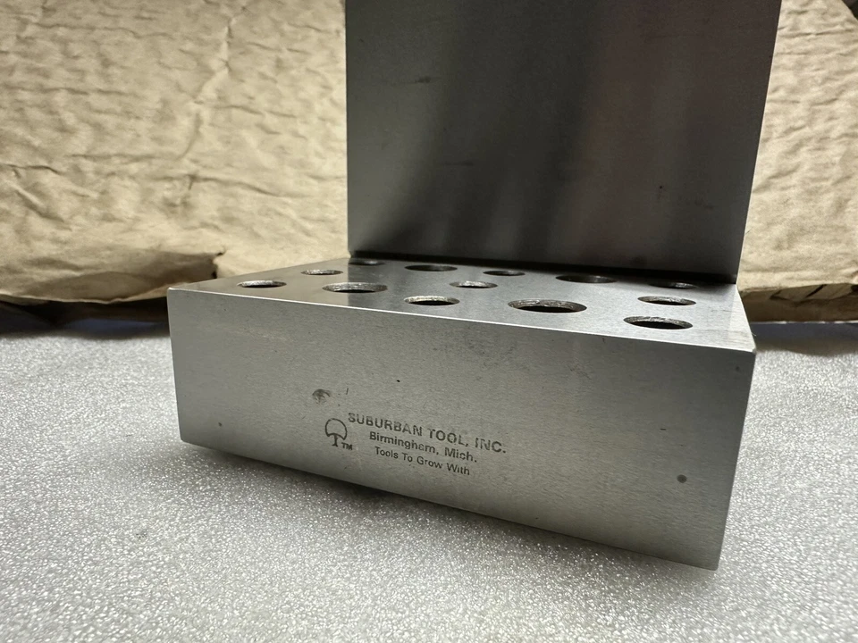 Suburban 工具 4 英寸宽 x 4 英寸深 x 4 英寸高钢精密地面角板... — 第 2/4 张图片