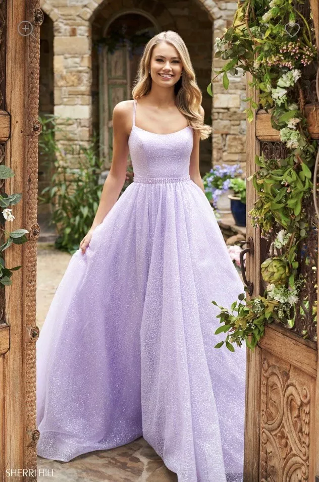 Purple sherri hotsell hill prom dress