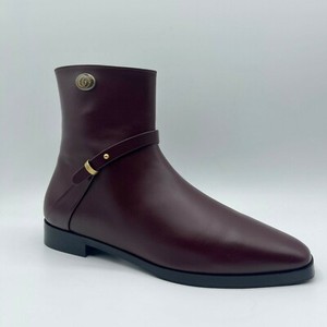 Gucci Mujer Piel Borgoña Botines con Cremallera Eu 38 / Ee. Uu. 8 599019  6629 | eBay