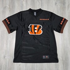 NFL Team Apparel Cincinnati Bengals Youth Boys Jersey Shirt Black - Size 18-20
