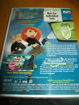BRAND NEW - SEALED - Kim Possible - The Secret Files - DVD