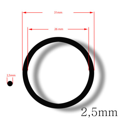 Ersatzdichtung O-Ring 31 x 26 x 2,5 mm NBR  Schnurstärke 2,5mm
