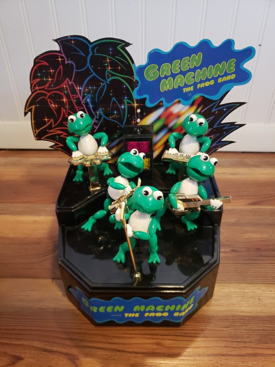 Machine Green Toys Metro 1989 格安 レトロ おもちゃ BAND FROG THE MACHINE GREEN The Turns Box Original in Band Frog その他