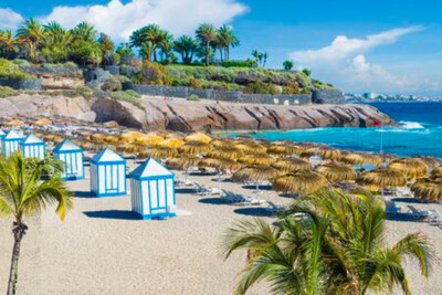 Wandbild: Strand El Duque an der Costa Adeje. Teneriffa, Kanarische [...]