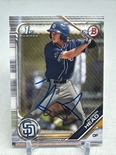 HUDSON HEAD SIGNED 2019 1st BOWMAN DRAFT BASEBALL CARD Pittsburgh Pirates BD-69