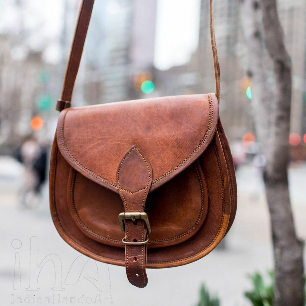 Leather Bag Genuine Shoulder Brown Handbag Women's Crossbody