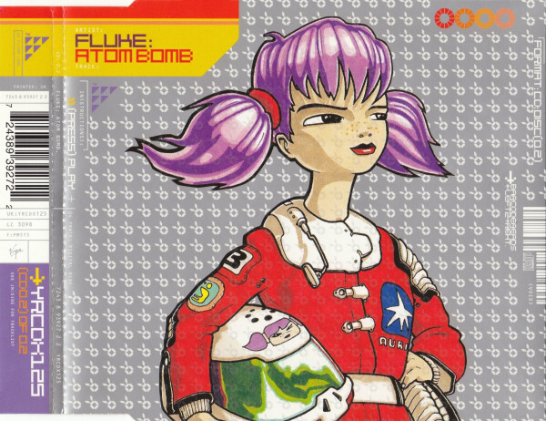 Fluke Atom Bomb CD 4 Track Atomix 2 Part 2 B/w Atomix 4