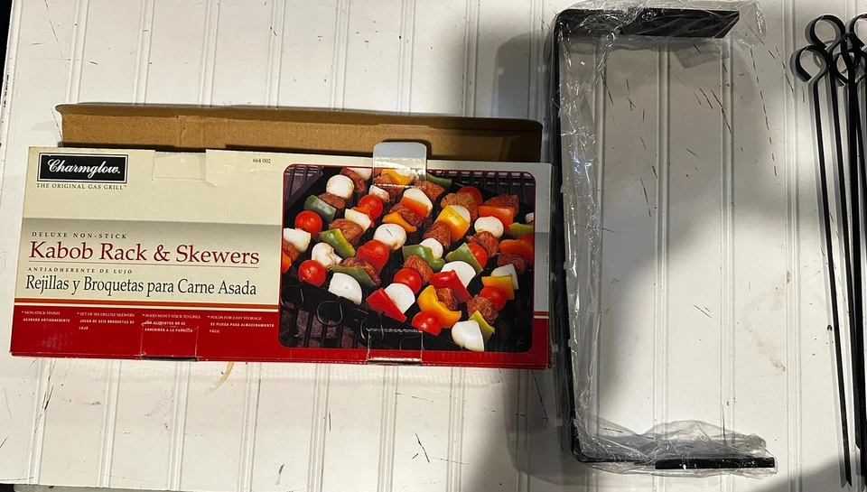 Charminglow- The Original Gas Grill- Deluxe Non-Stick Kabob Rack & Skewers. Box2 - Image 4 of 4