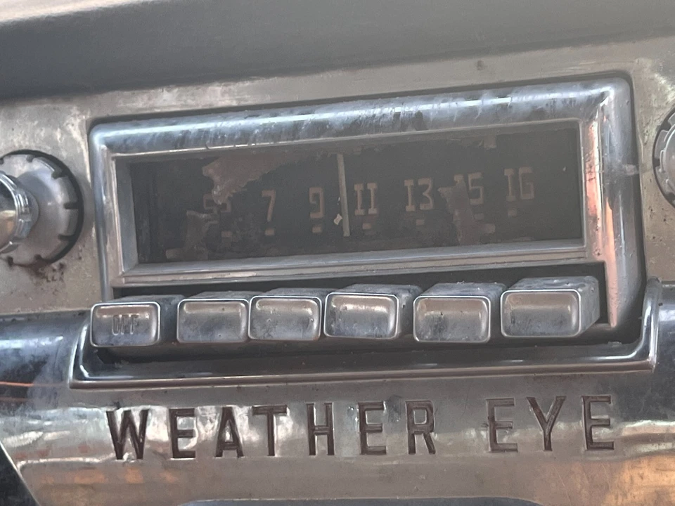 Radio Hudson Hornet 1955/placa de tablero - Weather Eye Foto 2 de 4