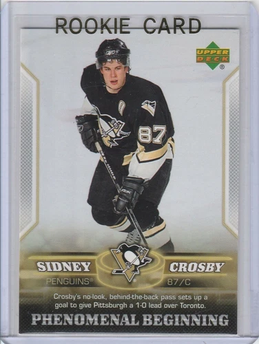 SIDNEY CROSBY ROOKIE CARD 2005 PENGUINS RC Pittsburgh Hockey Upper deck HOT LE!