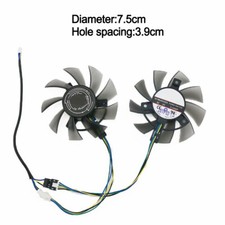 75mm For ASUS CERBERUS GTX1050 1050TI Graphics Card Cooling Fan FD8015U12S