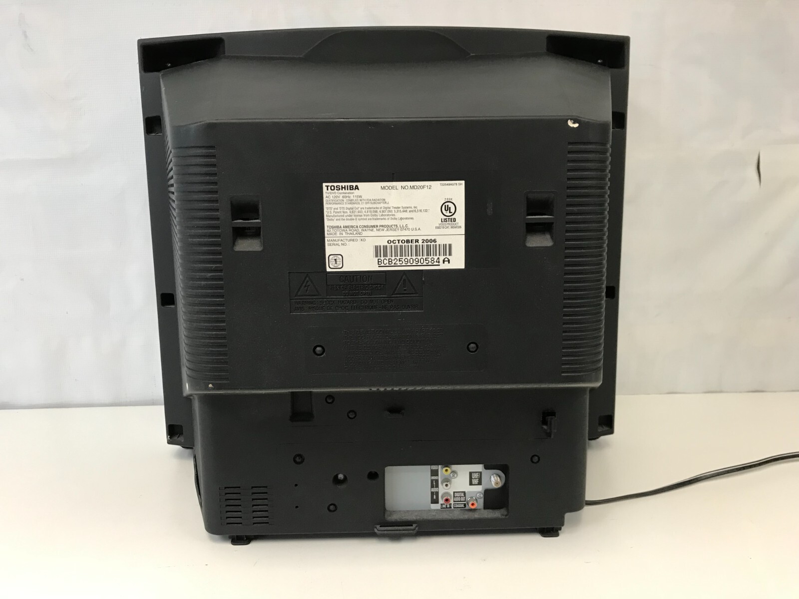 Toshiba MD20F12 / 20" CRT TV DVD Combo eBay