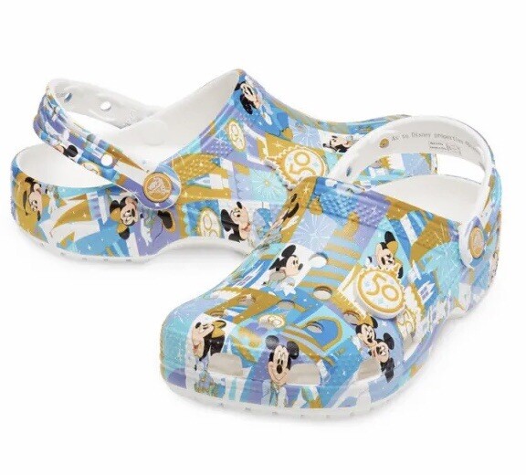 【新品】ウォルトディズニーワールド50周年 クロックス ミッキー NEW Walt Disney World 50th Anniversary Clogs Crocs Size M4/W6