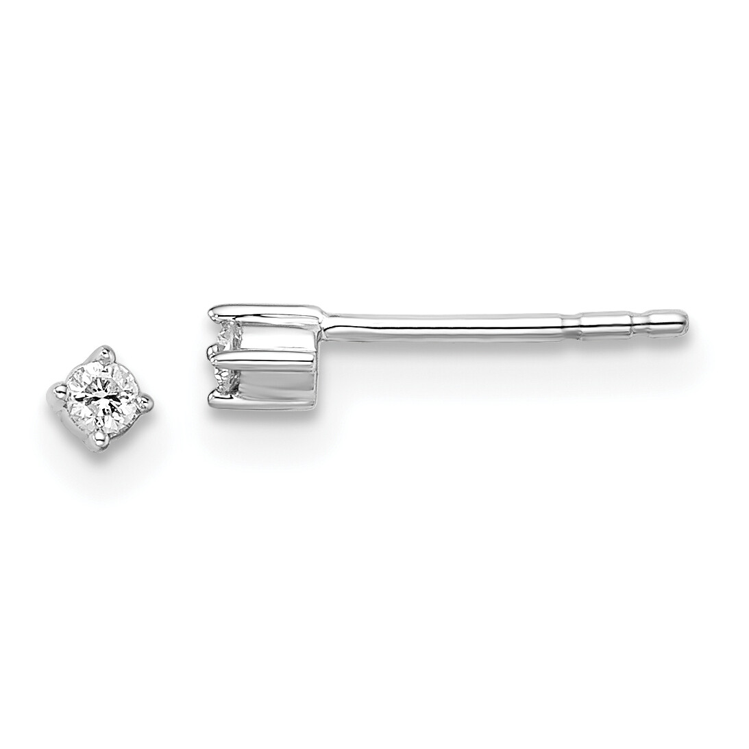 White Ice Silver Diamond Stud Post Earrings QW163 | eBay