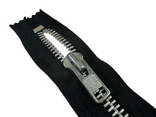 YKK 10 12" Aluminum Metal Closed End Zipper Extra Heavy Duty Black MADE IN USA