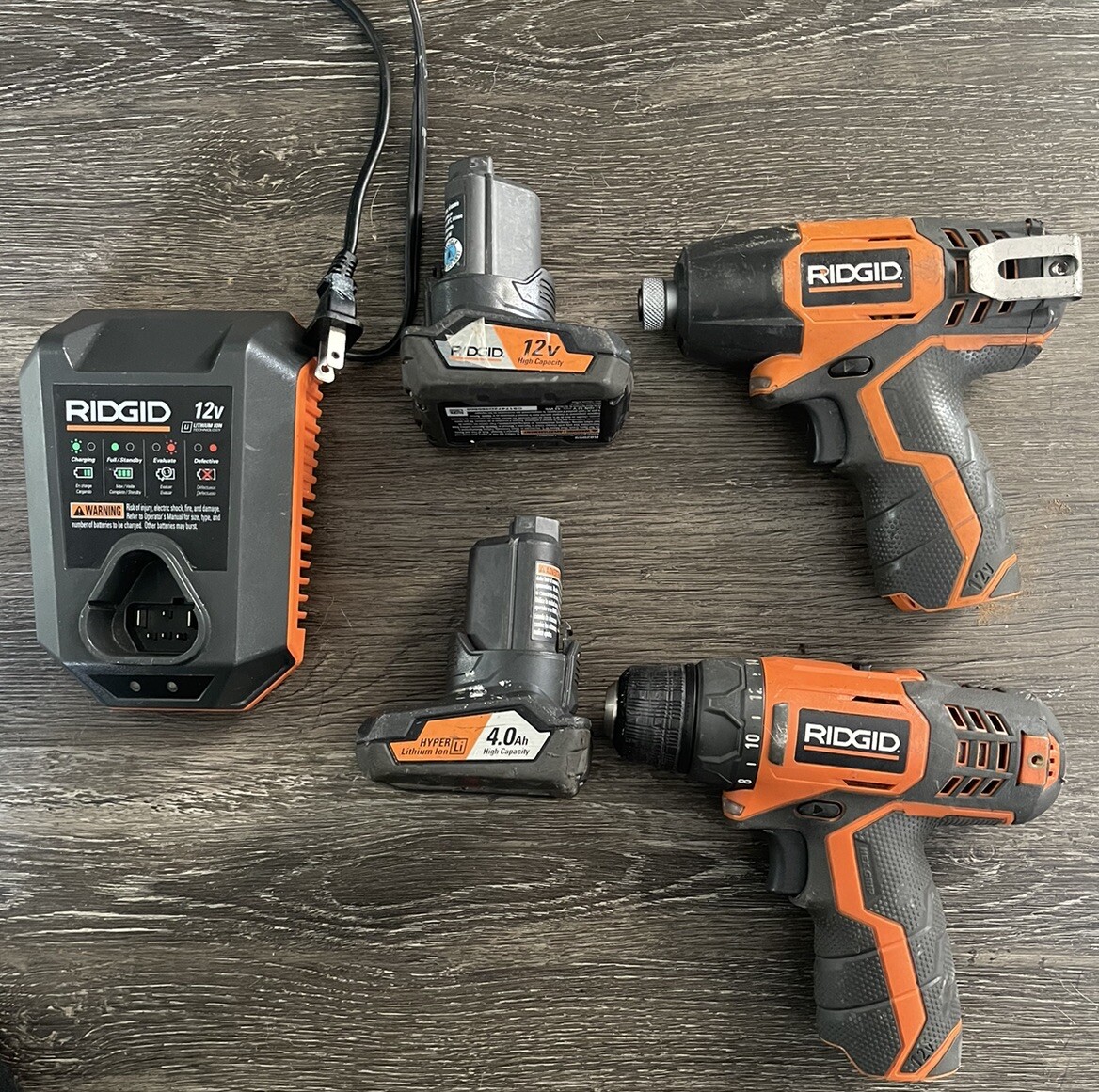RIDGID Cordless Drill Set eBay