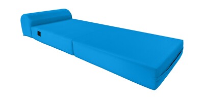 Sleeper Chair Folding Foam Beds, Portable Sofa Bed Sit Sleep 6 x 24x70 Turquoise